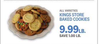 Kings Food Markets Kings store baked cookies offer