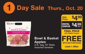 Fairway Store Market Bowl & basket apples offer