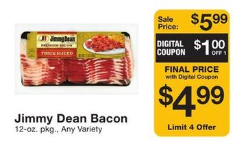 Fairway Store Market Jimmy dean bacon offer