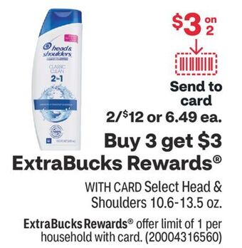 CVS Select head & shoulders 10.6-13.5 oz. offer