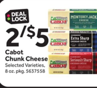 Stop&Shop Cabot chunk cheese offer