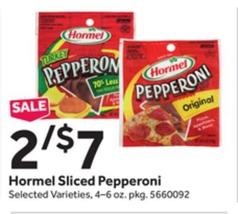 Stop&Shop Hormel sliced pepperoni offer