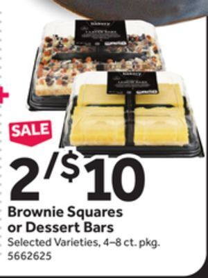 Stop&Shop Brownie squares or dessert bars offer
