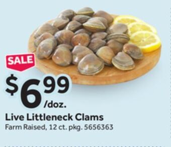 Stop&Shop Live littleneck clams offer