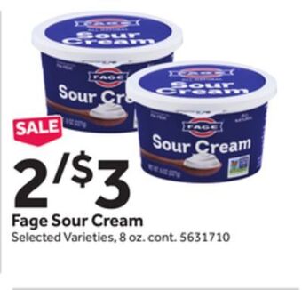 Stop&Shop Fage sour cream offer
