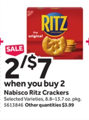 Stop&Shop Nabisco ritz crackers offer