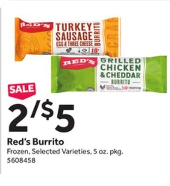 Stop&Shop Red's burrito offer