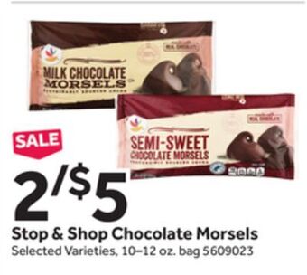 Stop&Shop Stop & shop chocolate morsels offer