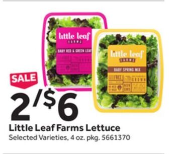 Stop&Shop Little leaf farms lettuce offer