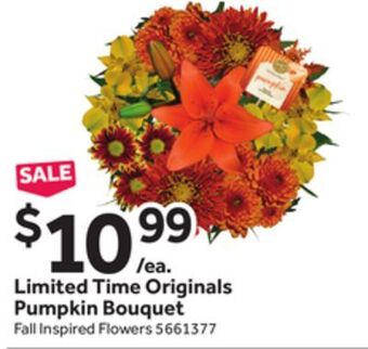 Stop&Shop Limited time originals pumpkin bouquet offer
