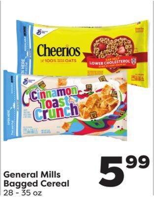 Weis Markets General mills bagged cereal offer