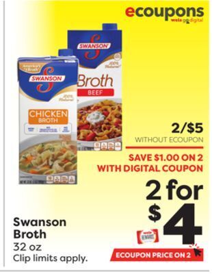 Weis Markets Swanson broth offer