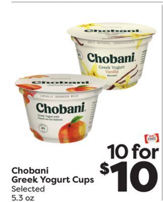 Weis Markets Chobani greek yogurt cups offer