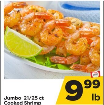 Weis Markets Jumbo 21/25 ct cooked shrimp offer