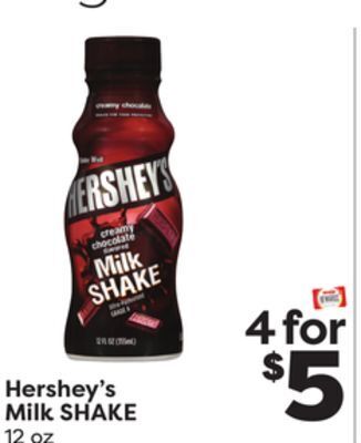 Weis Markets Hershey's milk shake offer