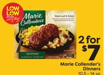 Weis Markets Marie callender's dinners offer