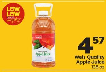 Weis Markets Weis quality apple juice offer