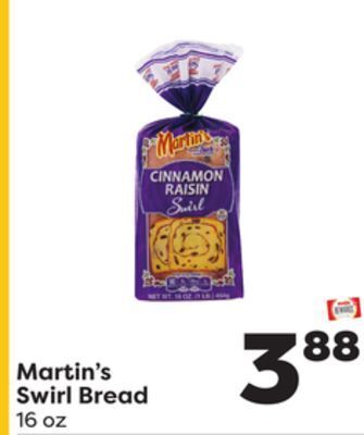 Weis Markets Martin's swirl bread offer
