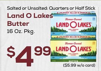 DeCicco & Sons Land o lakes butter offer