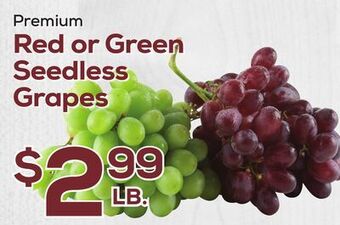 DeCicco & Sons Red or green seedless grapes offer