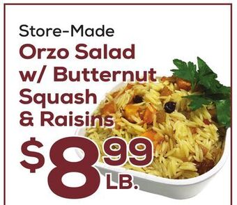 DeCicco & Sons Orzo salad w/butternut squash & raisins offer