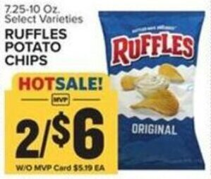 Food Lion Ruffles Potato Chips offer