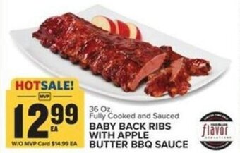 Food Lion Baby Back Ribs with Apple Butter BBQ Sauce offer