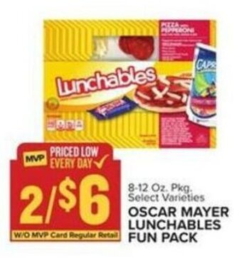 Food Lion Oscar Mayer Lunchables Fun Pack offer
