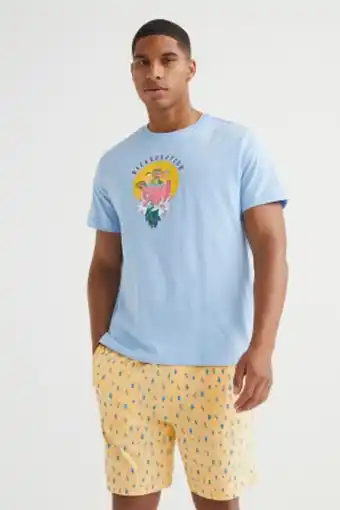 H&M Pajama t-shirt and shorts offer