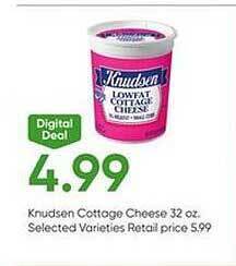 Stater Bros Knudsen cottage cheese offer