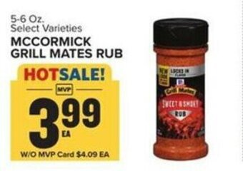 Food Lion McCormick Grill Mates Rub offer