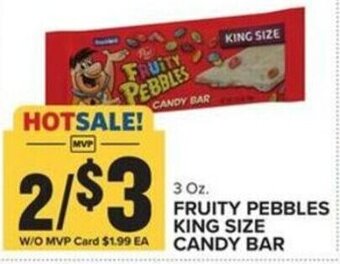 Food Lion Fruity Pebbles King Size Candy Bar offer