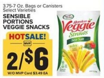 Food Lion Sensible Portions Veggie Snacks offer