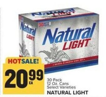 Food Lion Natural Light 30 Pack 12 oz. Cans offer
