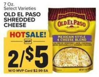 Food Lion Old El Paso Shredded Cheese offer