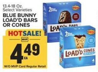 Food Lion Blue Bunny Load'd Bars or Cones offer