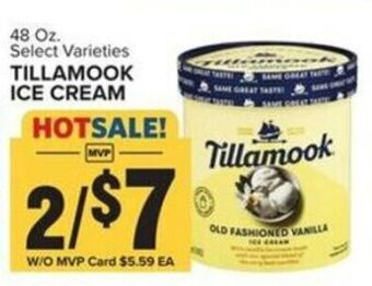 Food Lion Tillamook Ice Cream offer