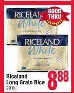 Jewel-Osco Riceland long grain rice offer