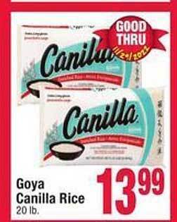 Jewel-Osco Goya canilla rice offer