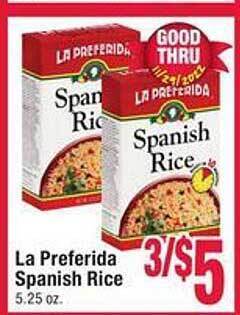 Jewel-Osco La preferida spanish rice offer