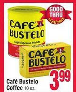 Jewel-Osco Café bustelo coffee offer