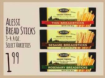 Jewel-Osco Alessi bread sticks offer