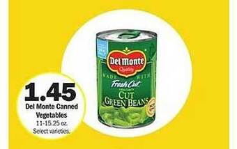 Meijer Del monte canned vegetables offer
