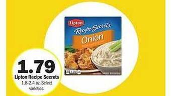 Meijer Lipton recipe secrets offer