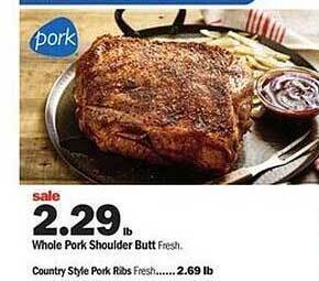 Meijer Whole pork shoulder butt offer