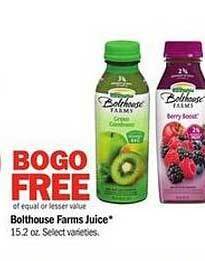 Meijer Bolthouse farms juice offer