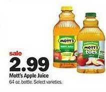 Meijer Mott's apple juice offer
