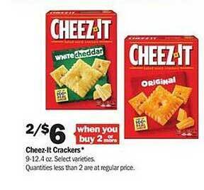 Meijer Cheez-it crackers offer