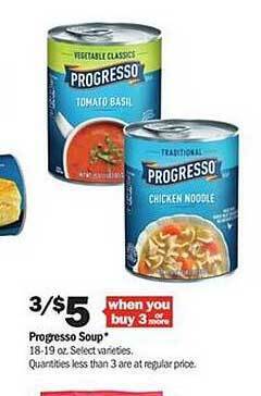 Meijer Progresso soup offer