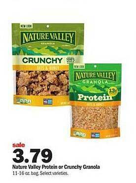 Meijer Nature valley protein or crunchy granola offer